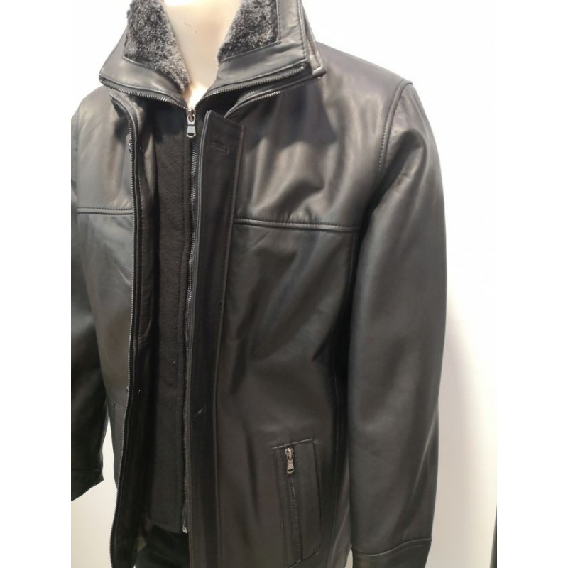 Chaquetón de Piel Para Hombre