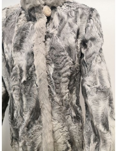 Chaqueta de Pelo de Astrakan Color Beige
