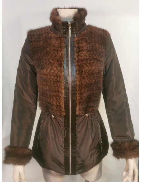 Chaqueta de Pelo Combinado