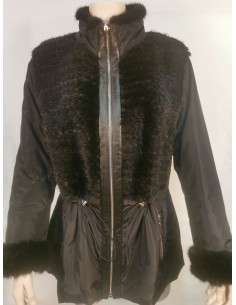 Chaqueta de Pelo Combinado