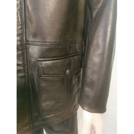 Chaquetón de Piel con Forro de Pelo