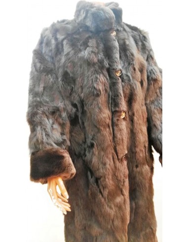 Gabardina Pelo Natural Para Mujer