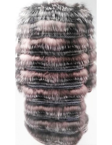 Abrigo de pelo combinado