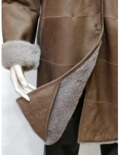 Abrigo piel vuelta mujer 2