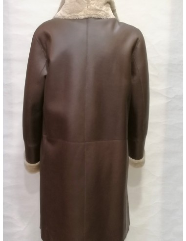 Abrigo de piel vuelta para mujer