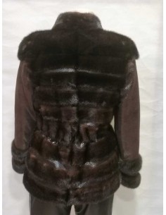 Chaqueta combinada con visón 2