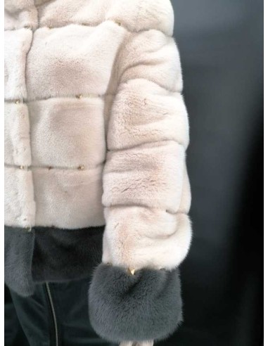 Chaqueta de pelo natural reversible