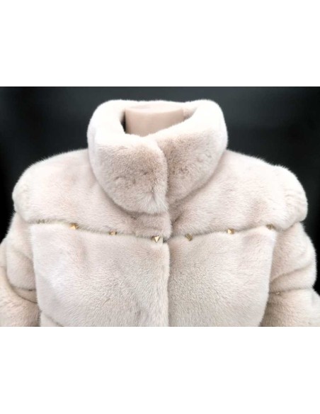 Chaqueta de pelo natural reversible