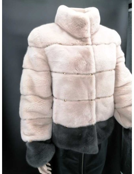 Chaqueta de pelo natural reversible