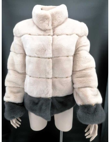 Chaqueta de pelo natural reversible