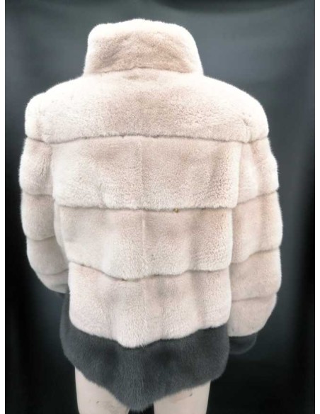 Chaqueta de pelo natural reversible