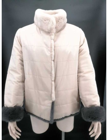 Chaqueta de pelo natural reversible