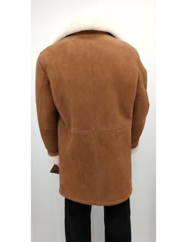 Chaqueta de piel vuelta para hombre
