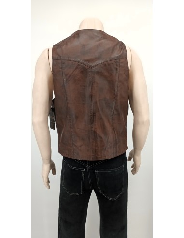 Chaleco de piel para hombre