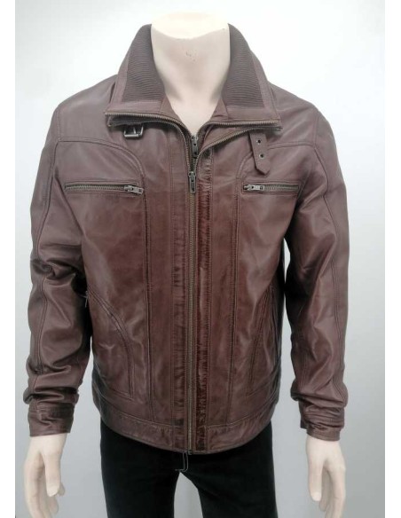 Chaqueta de piel hombre