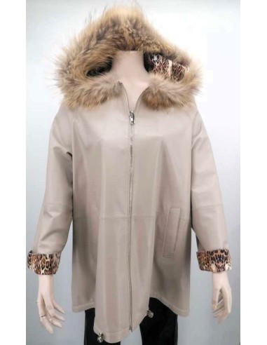 Poncho de piel reversible