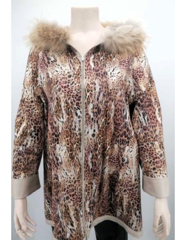 Poncho de piel reversible