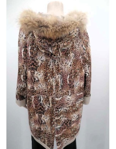 Poncho de piel reversible