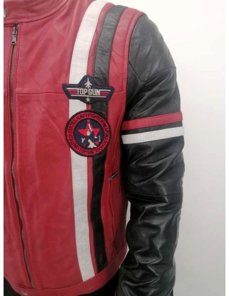 Cazadora de cuero hombre