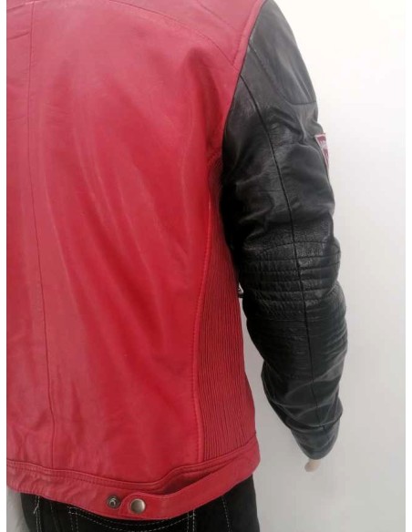 Cazadora de cuero hombre