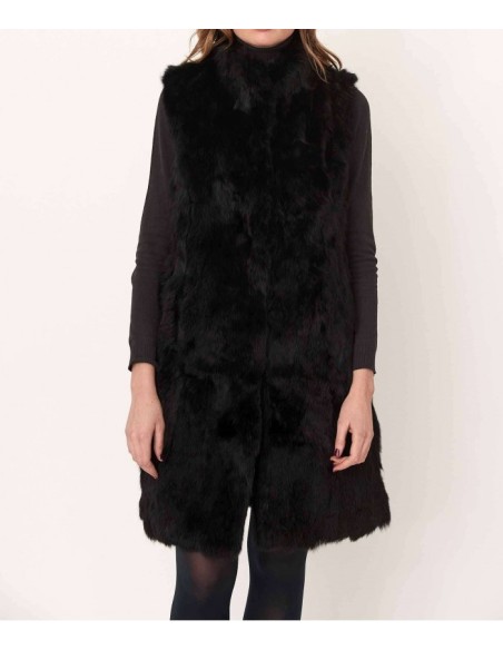 Chaleco largo de pelo