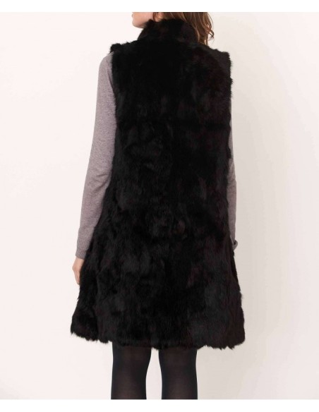 Chaleco largo de pelo