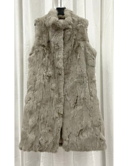 Chaleco largo de pelo