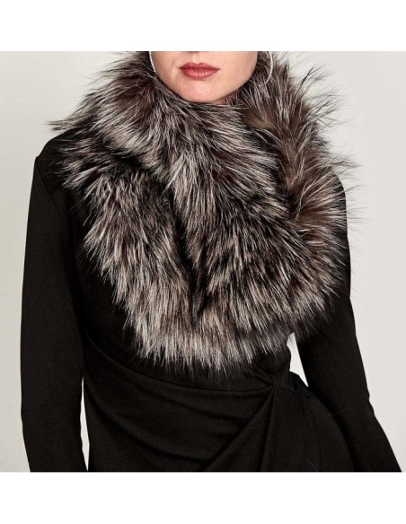 Estola Tricotada de pelo natural