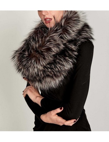 Estola Tricotada de pelo natural