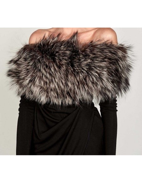 Estola Tricotada de pelo natural