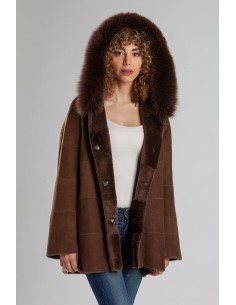 Chaquetón de doble faz con capucha 2
