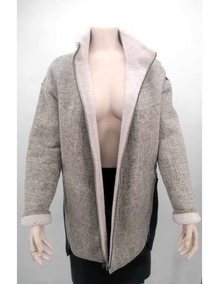 Abrigo de doble faz reversible