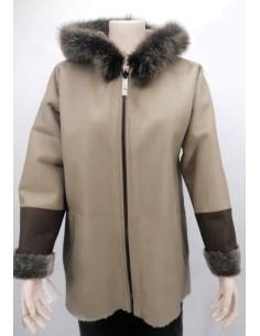 Chaqueta de doble faz reversible con capucha 2
