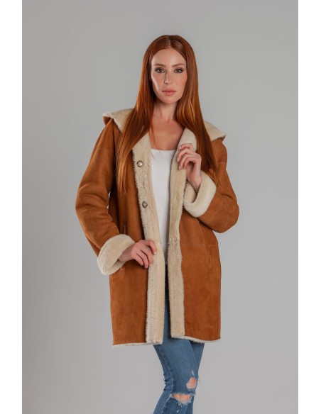 Abrigo de Cordero Borreguillo Natural