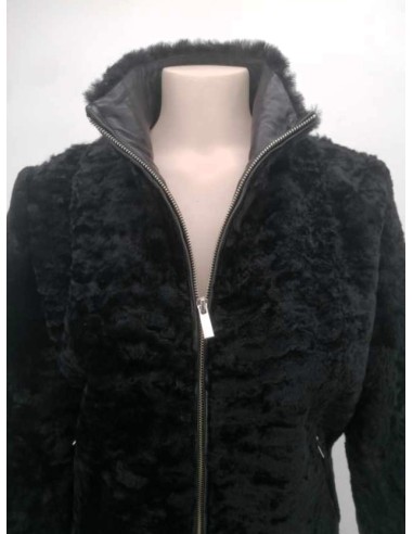 Chaqueta de borreguillo combinada