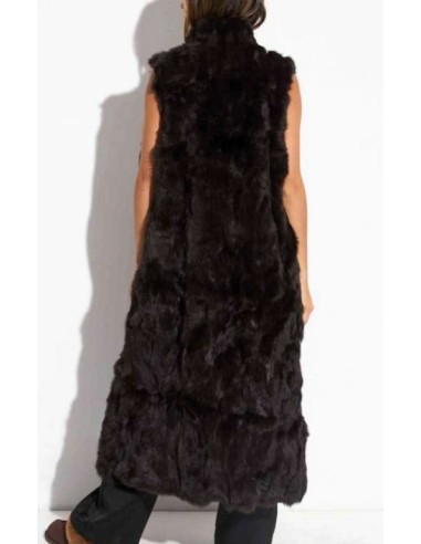 Chaleco largo de pelo