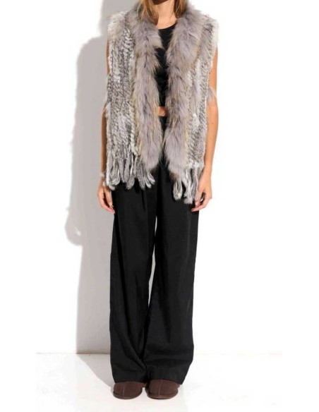 Chaleco de pelo para mujer