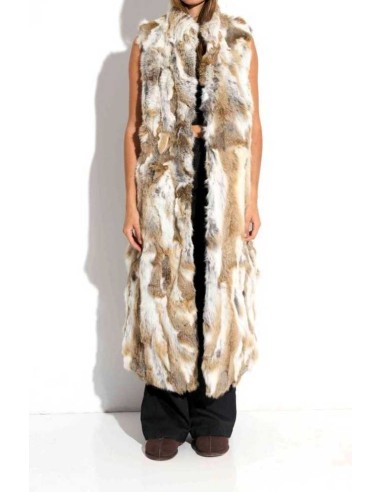 Chaleco largo de pelo