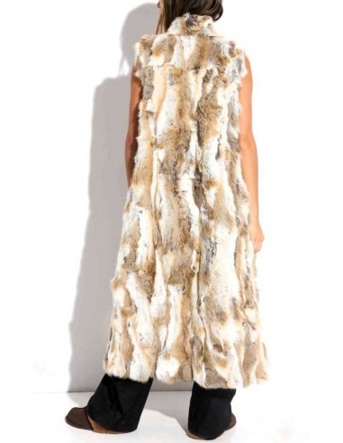 Chaleco largo de pelo