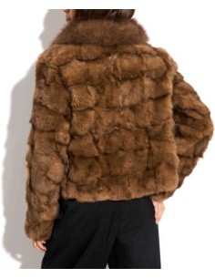 Chaqueta de pelo con cuello de zorro 2