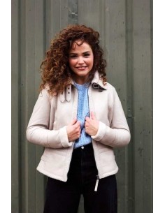 Cazadora de piel con forro de pelo