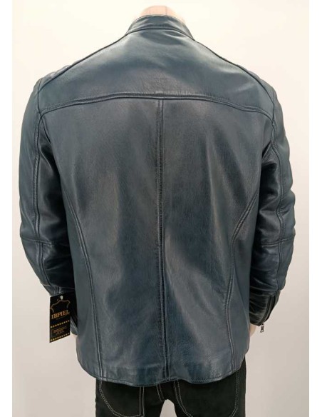 Cazadora de piel para hombre