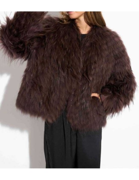 Chaqueta de pelo reversible