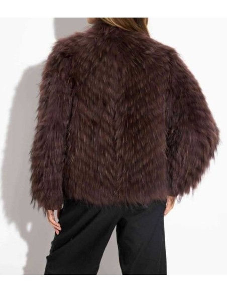 Chaqueta de pelo reversible