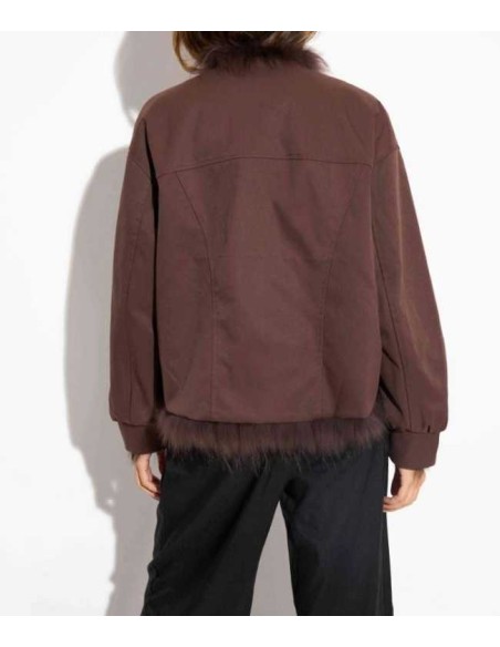 Chaqueta de pelo reversible