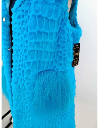 Chaleco de pelo combinado