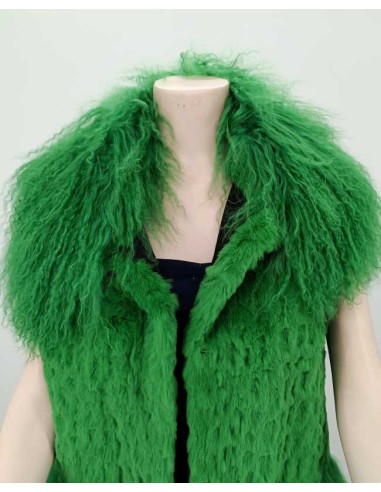 Chaleco de pelo combinado