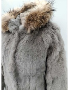 Abrigo de pelo con capucha de zorro 2