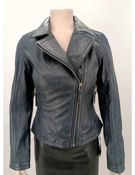 Cazadora biker de mujer