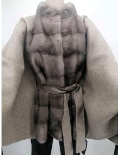 Capa de Mujer Visón con Cachemira 2